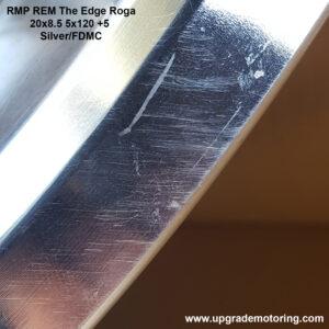 RMP REM The Edge Roga 20×8.5 5×120 +5 Silver/FDMC Display Single