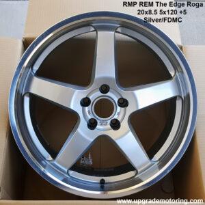 RMP REM The Edge Roga 20×8.5 5×120 +5 Silver/FDMC Display Single