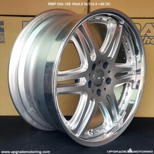 RMP DIA 106 19×9.5 5×114.3 +40 Diamond Cut Wheel Single