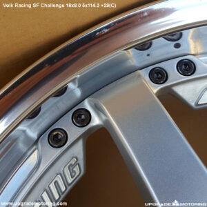 Volk Racing SF Challenge 18×8.0 5×114.3 +29 Silver Single