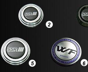 SSR “Sports Inspired” Center Cap Silver B-Type Flat #PARTS244SI