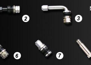 SSR Wheels Valve Stem – Chrome. 45 degree LVI-5 PARTS203