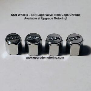 SSR Wheels – Valve Stem Caps – Chrome – SSR Logo – Set of Four