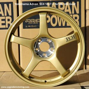 Yokohama Advan Racing TCII Wheel 18×7.5 5×100 +48 Gold Single