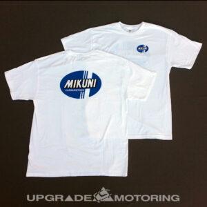 Mikuni Carburetor – T-Shirt White – Vintage Logo – Large