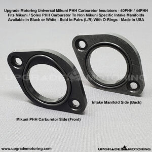Upgrade Motoring Mikuni PHH Carb Uni O-Ring Insulator Blk 1 Set