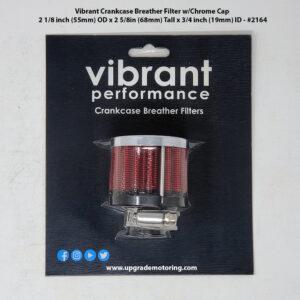 Vibrant Crankcase Breather Filter Cap 55mm, 68mm H, 19mm ID #2164