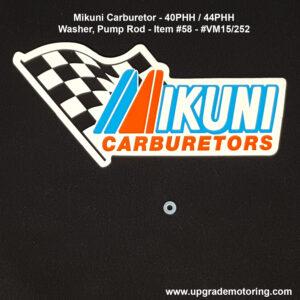 Mikuni Carburetor – Washer, Pump Rod 40PHH #VM15/252