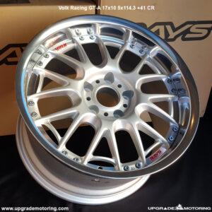Volk Racing GT-A 17×10.0 5×114.3 +41 Silver – Single Wheel