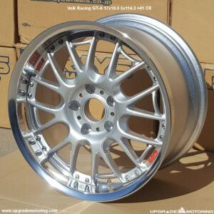 Volk Racing GT-A 17×10.0 5×114.3 +41 Silver – Single Wheel
