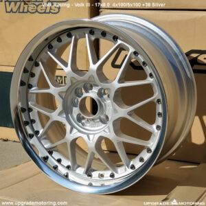 Volk Racing Volk III Wheel 17×8.0 4×100/5×100 +37 Silver – Single