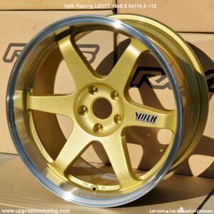 Volk Racing LE37T Wheel 19×9.5 5×114.3 +12 Gold/DC – Single Wheel