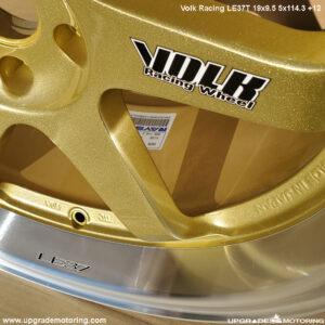 Volk Racing LE37T Wheel 19×9.5 5×114.3 +12 Gold/DC – Single Wheel