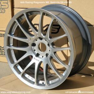 Volk Racing Progressiv ME 19×9.5 5×120 +30 Mercury Silver. Blem