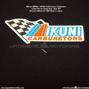Mikuni Carburetor – Cotter Pin, Pump Rod 40/44/50PHH #Y-1006