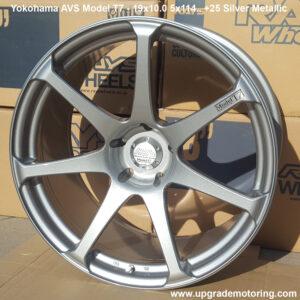 Yokohama Model T7 19×10.0 5×114.3 +25 Silver Metallic Wheel Single