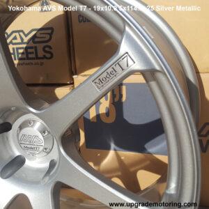 Yokohama Model T7 19×10.0 5×114.3 +25 Silver Metallic Wheel Single