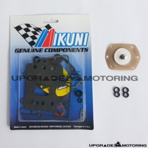 Mikuni 40PHH Carb Gasket Rebuild Kit w/Pump Diaphragm, Fig 8 O-Rings