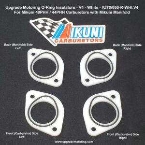 Upgrade Motoring Insulator V4 – Mikuni 40PHH/44PHH Carb White 1 Set