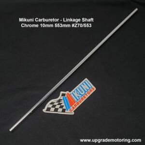 Mikuni Carburetor – Linkage Shaft – Chrome 10mm 553mm #Z70/553