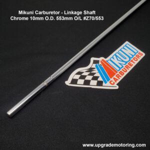 Mikuni Carburetor – Linkage Shaft – Chrome 10mm 553mm #Z70/553