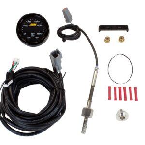 AEM X-Series EGT Gauge Kit  0-1800F – Black Bezel/Black #30-0305