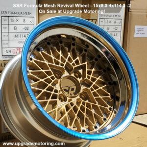 SSR Formula Mesh Revival 3pc Wheel 15×8.0 4×114.3 -2 Gold