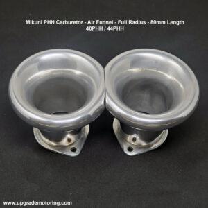 Mikuni Carburetor – Air Funnel Full Radius 44PHH 80mm O/L Each