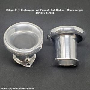 Mikuni Carburetor – Air Funnel Full Radius 44PHH 80mm O/L Each