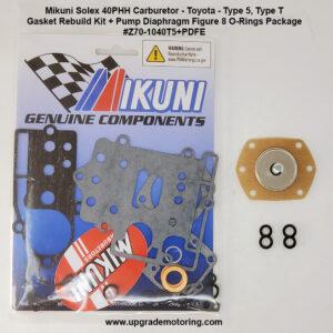 Mikuni Solex 40PHH Carb Type T Gasket Kit+Pump Diaphragm Fig 8 ORing Pkg