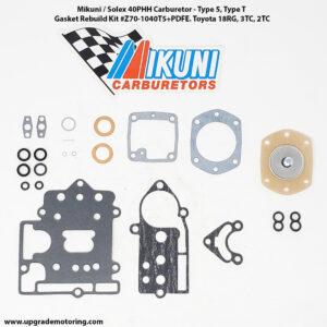 Mikuni Solex 40PHH Carb Type T Gasket Kit+Pump Diaphragm Fig 8 ORing Pkg