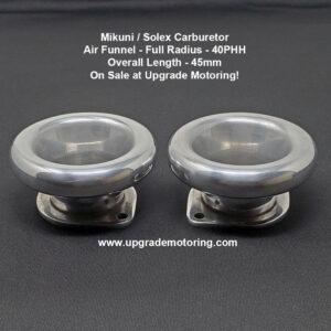 Mikuni Carburetor – Air Funnel Full Radius 40PHH 45mm O/L Each