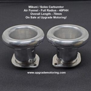 Mikuni Carburetor – Air Funnel Full Radius 40PHH 70mm O/L Each