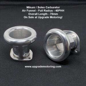 Mikuni Carburetor – Air Funnel Full Radius 40PHH 70mm O/L Each