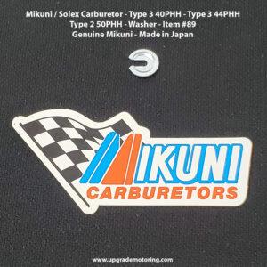 Mikuni / Solex Carburetor – Washer, FCC. 40PHH 44PHH Type 3, 50PHH