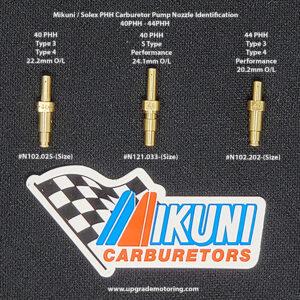 Mikuni Carburetor – Pump Nozzle Size 40 44PHH #N102.202-0.40