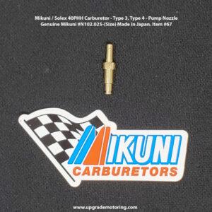 Mikuni / Solex 40PHH Carburetor Type 3, Type 4 – Pump Nozzle Size 40