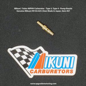 Mikuni / Solex 40PHH Carburetor Type 3, Type 4 – Pump Nozzle Size 40