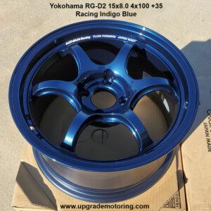 Yokohama Advan Racing RG-D2 Wheel 15×8.0 4×100 +35 Racing Indigo Blue