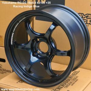 Yokohama Advan Racing RG-D2 Wheel 15×8.0 4×100 +35 Racing Indigo Blue