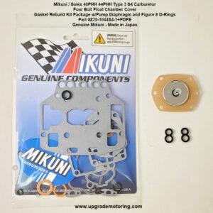Mikuni/Solex 40PHH 44PHH Type 3 S4 Gasket Kit+Pump Diaphragm+Fig 8 O-Rings