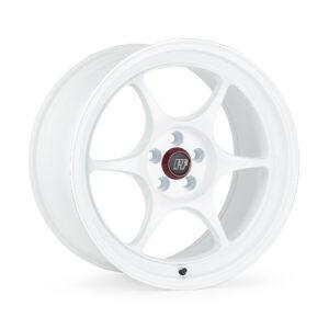 Enkei Racing Series – PF06 15×8.0 4×100 +35 Machined White Wheel
