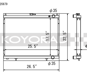 Nissan Skyline GT-R R34 98-8/00 Koyo Aluminum Radiator HH020879
