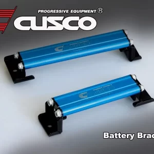Cusco Battery Tie Down – Blue CUSCO logo 129mm #00B 745C