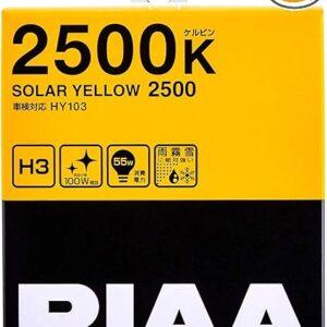Piaa H3 Solar Yellow Twin Pack Halogen Bulbs #22-13403