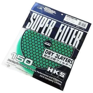 HKS Super Mega Flow Filter Element – 150mm Green Dry 3 Layer #70001-AK021