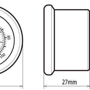 Tomei Fuel Pressure Gauge 0-100psi 1/8PT #TB510A-0000A