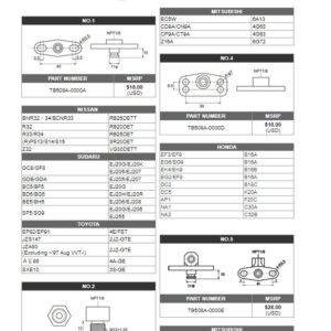 Tomei Fuel Pressure Regulator Adapter No. 1 #TB508A-0000A