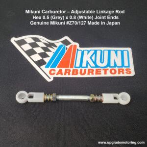 Mikuni Carburetor – Adj Linkage Rod – Hex 0.5 x 0.8 w/Joint Ends #Z70/127