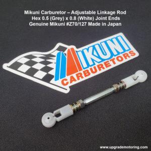 Mikuni Carburetor – Adj Linkage Rod – Hex 0.5 x 0.8 w/Joint Ends #Z70/127